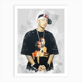 Eminem Style Drawing Art Print