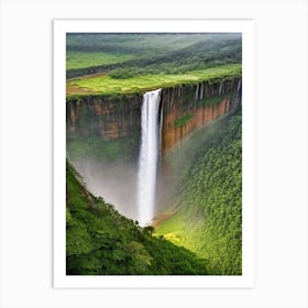 Kaieteur Falls Of The North, Guyana Realistic Photograph (2) Art Print