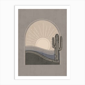 Cactus In The Desert 12 Art Print