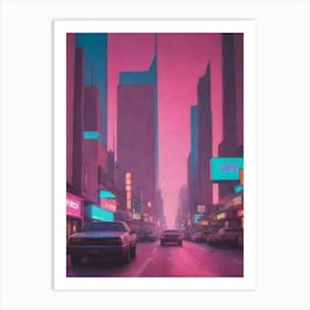 Neon City 6 Art Print