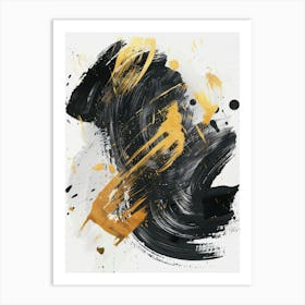 Black And Gold Canvas Print 27 Art Print