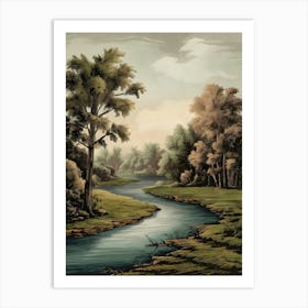 River In The Woods 1 Art Print