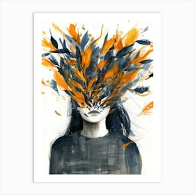 Abstract Of A Woman 36 Art Print