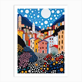 Genoa, Italy, Illustration In The Style Of Pop Art 4 Art Print