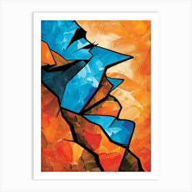 Abstract Of A Face 3 Art Print