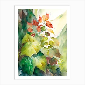 Poison Ivy In Rocky Mountains Landscape Pop Art 9 Art Print