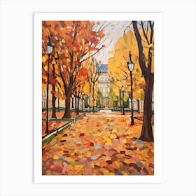 Autumn Gardens Painting Jardin Des Plantes France 3 Art Print