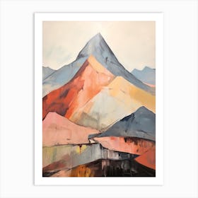 Mount Crillon Usa Mountain Painting Art Print