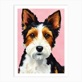 Wire Fox Terrier 2 Watercolour Dog Art Print