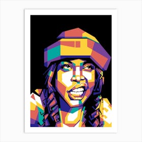 Erykah Badu WPAP Art Print