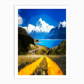 On The Way To Aoraki,Mount Cook National Park Art Print