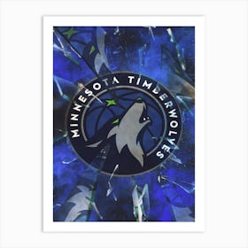 Minnesota Timberwolves 1 Art Print