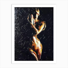 Nude In The Dark Art Print