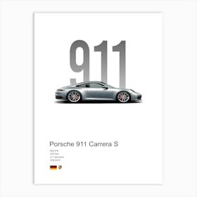 911 Carrera S Porsche Art Print