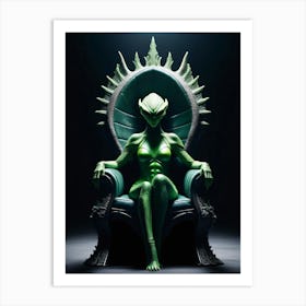 Alien Throne Art Print