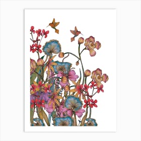 Hummingbird Garden I 1 Art Print