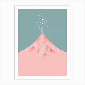 Pink Mountain Art Print