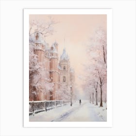 Dreamy Winter Painting Windsor United Kingdom 3 Art Print