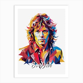 Bon Jovi 02 Portrait Music WPAP Pop Art Art Print