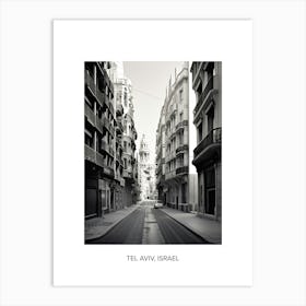 Poster Of Valencia, Spain, Photography In Black And White 8 Art Print