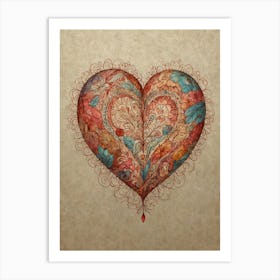 Heart Of Love 17 Art Print