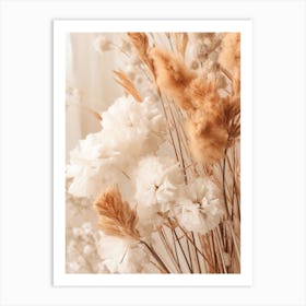 Boho Dried Flowers Statice 2 Art Print