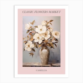 Classic Flowers Market Camellia Floral Poster 1 Art Print