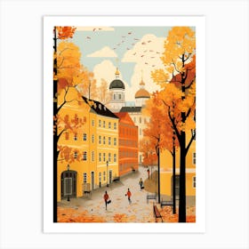 Helsinki In Autumn Fall Travel Art 3 Art Print