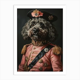 Regal Black Cavapoo Art Print