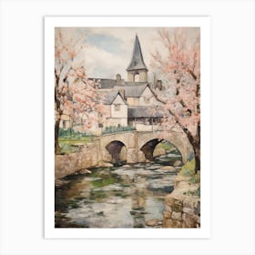 Bourton On The Water (Gloucestershire) Painting 4 Art Print