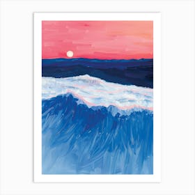 Sunset Over The Ocean 103 Art Print