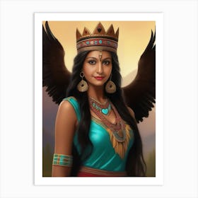 Queen of Eagles Art Print