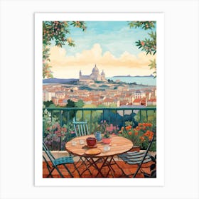 Marseille France 4 Illustration Art Print