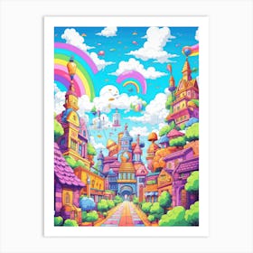 Pixel Art Art Print