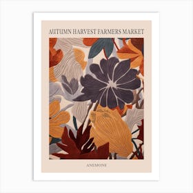 Fall Botanicals Anemone 2 Poster Art Print