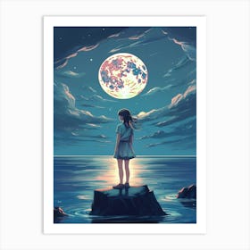 Lofi Girls 9 Art Print