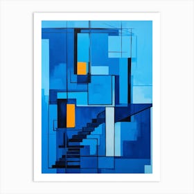 Abstract Geometric Architecture 1 Art Print