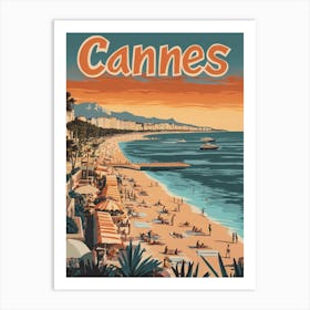 Aihrgdesign A Mid Century Modern Travel Poster For Cannes Sho F2c4a5d3 2813 4017 838a 45286c9fa379 0 Art Print