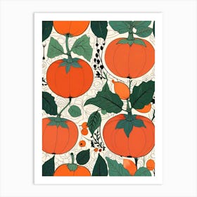 Pumpkins Art Print