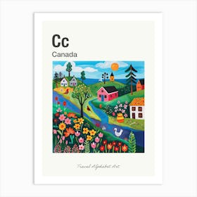 Kids Travel Alphabet  Canada 1 Art Print