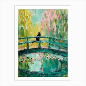 Cat On Bridge 4 Art Print