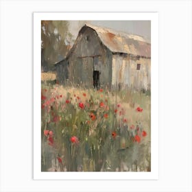 Poppies In The Field 21 Art Print