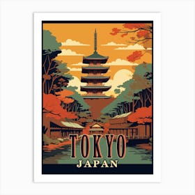 Tokyo, Japan travel poster Art Print