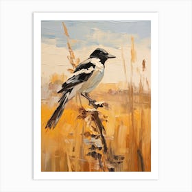 Bird Painting Magpie 8 Art Print