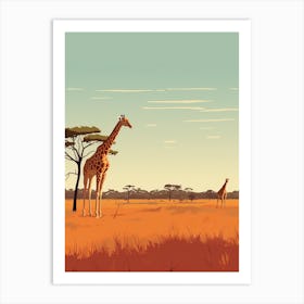 Botswana 3 Travel Illustration Art Print