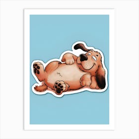 Happy Dog Art Print