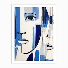 'Blue Women' Art Print