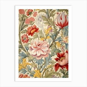 Floral Wallpaper 139 Art Print