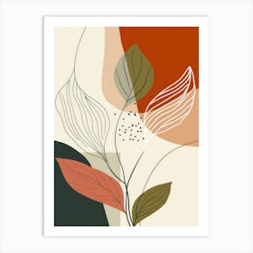 Abstract Leaves 19 Art Print