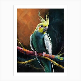 Cockatiel Canvas Print Art Print